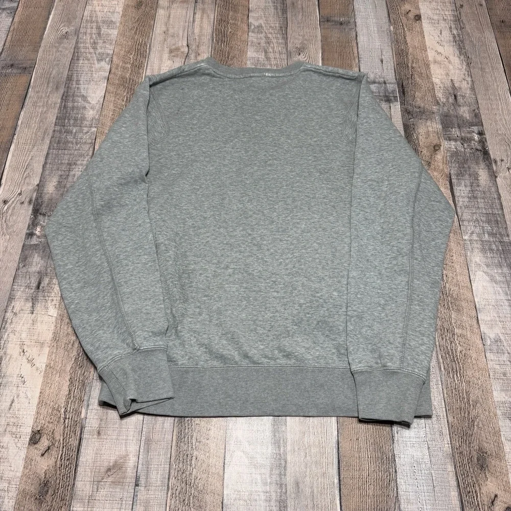 Nike Jordan Sweatshirt Mens Medium Gray Crewneck Air Jumpman Logo Spellout